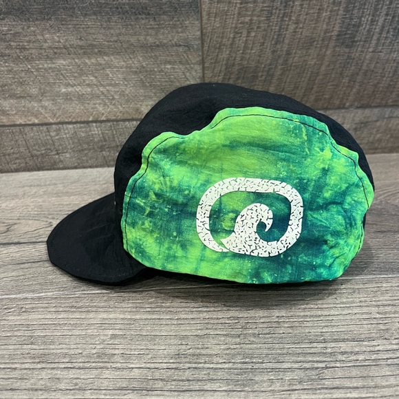 Vintage Cycling Hat Cap Retro Wave Florida 80s Black Green Sport Gear Taiwan ROC - Picture 3 of 8